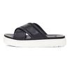 UGG Zayne Top Grain Leather Удобные повседневные модные сандалии Женские сандалии Черные 1128635-BLLE