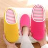 Autumn and Winter Couple Indoor Slippers Mute Non-slip Shoes Solid Color Slippers Warm Slippers