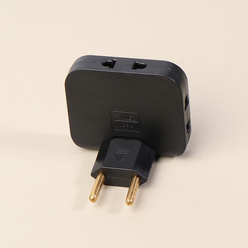Вращающаяся на 180 градусов розетка 3-в-1 EU Plug Converter Удлинитель для путешествий EU Multi-Plug Тонкий беспроводной адаптер для розеток Розетки