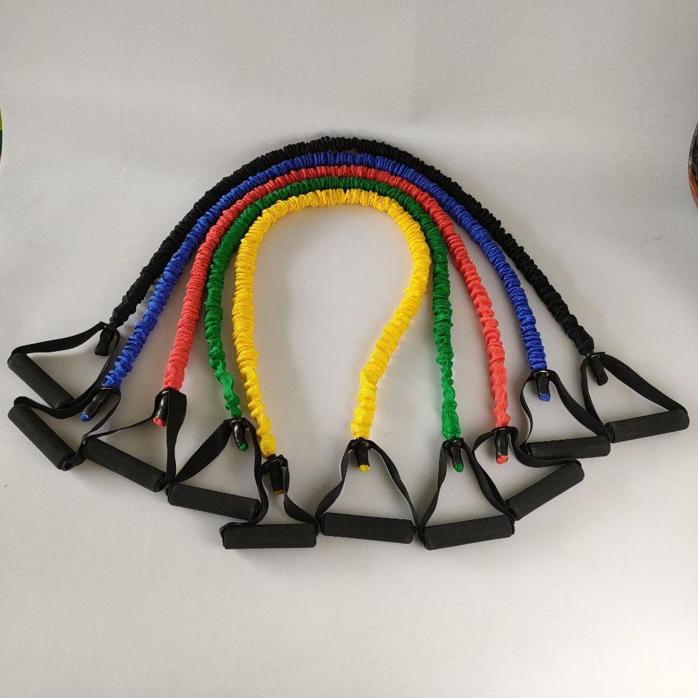 Pull Rope Elastic Yoga Pull Rope With Handle Exercise Cord Stretch Bands  Home Gym Workouts