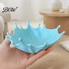 Уникальный подарок для нее 3D-печатный поднос для украшений Кольца Серьги Браслеты, Нескользящая емкость для мелочей «Всплеск океана», Декоративный настольный органайзер