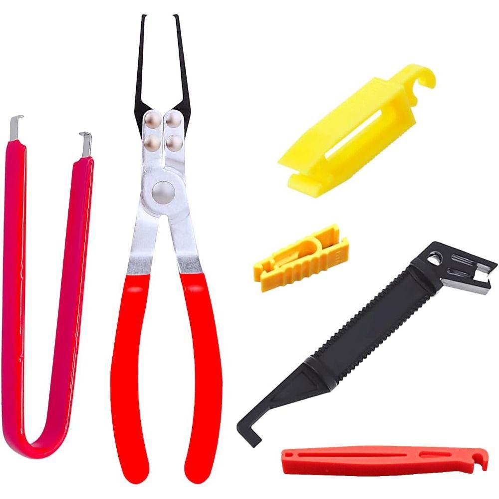 6Pcs/Set Convenient Relay Puller Pliers Metal Automotive Relay Fuse Puller Tool Fuse Puller Pliers