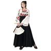 Taisho Roman Hakama Косплей Кимоно Японская одежда Лолита Культурный фестиваль Школьный фестиваль Хэллоуин M [sac taske] (Черный Размер)
