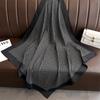 Versatile British-Style Silk Square Scarf - 90cm Solid Color Shawl & Headscarf