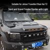 Комплект для модификации экстерьера Jetour Traveller: Крыло Песок/Камень, Крыло Гора/Море T2, Черный Воин Хвостовое Крыло с Освещением.
