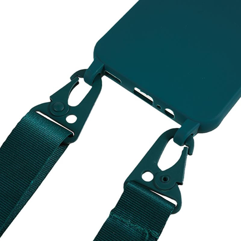 Мягкий ТПУ чехол для телефона Samsung Galaxy A14 5G/A14 4G с матовым покрытием, противоударная крышка с широким шнурком