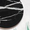 Anti-Scratch Smooth Surface Universal Marble Pattern Hexagon Marble Tea Cup Pad Tea Pad