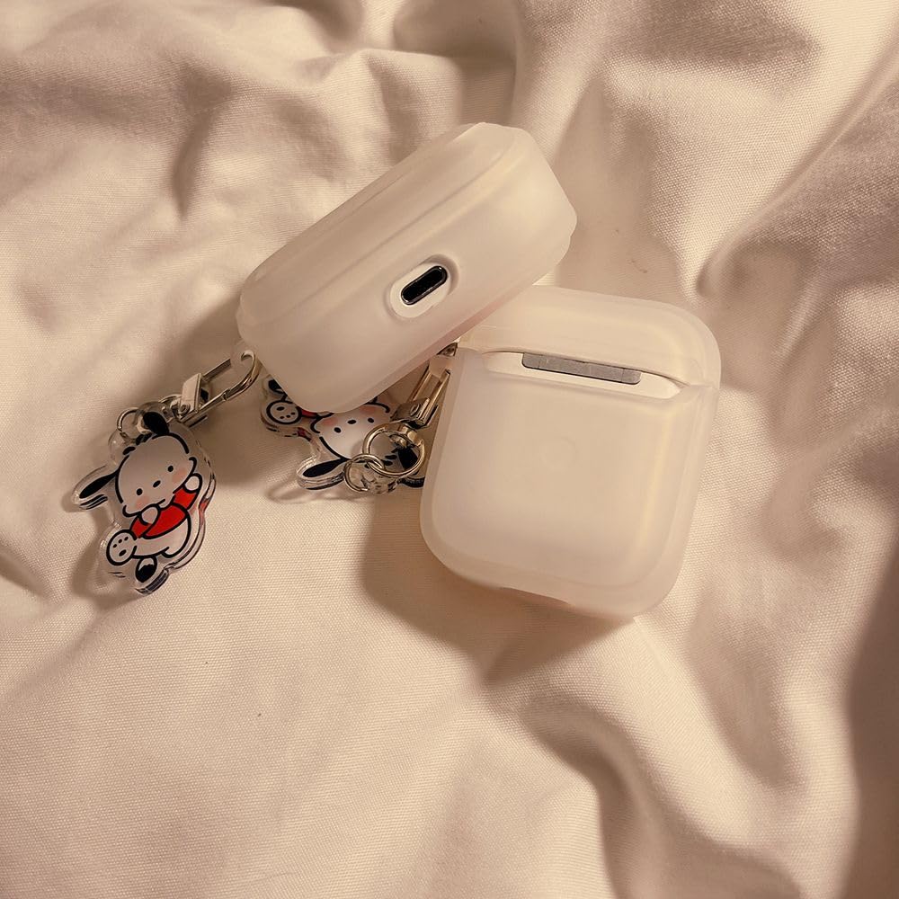 Чехол Pochacco для AirPods 3, чехол для зарядки, силиконовый чехол, защитный чехол Pochacco, ударопрочный, водонепроницаемый, пылезащитный, поддерживает беспроводную зарядку с