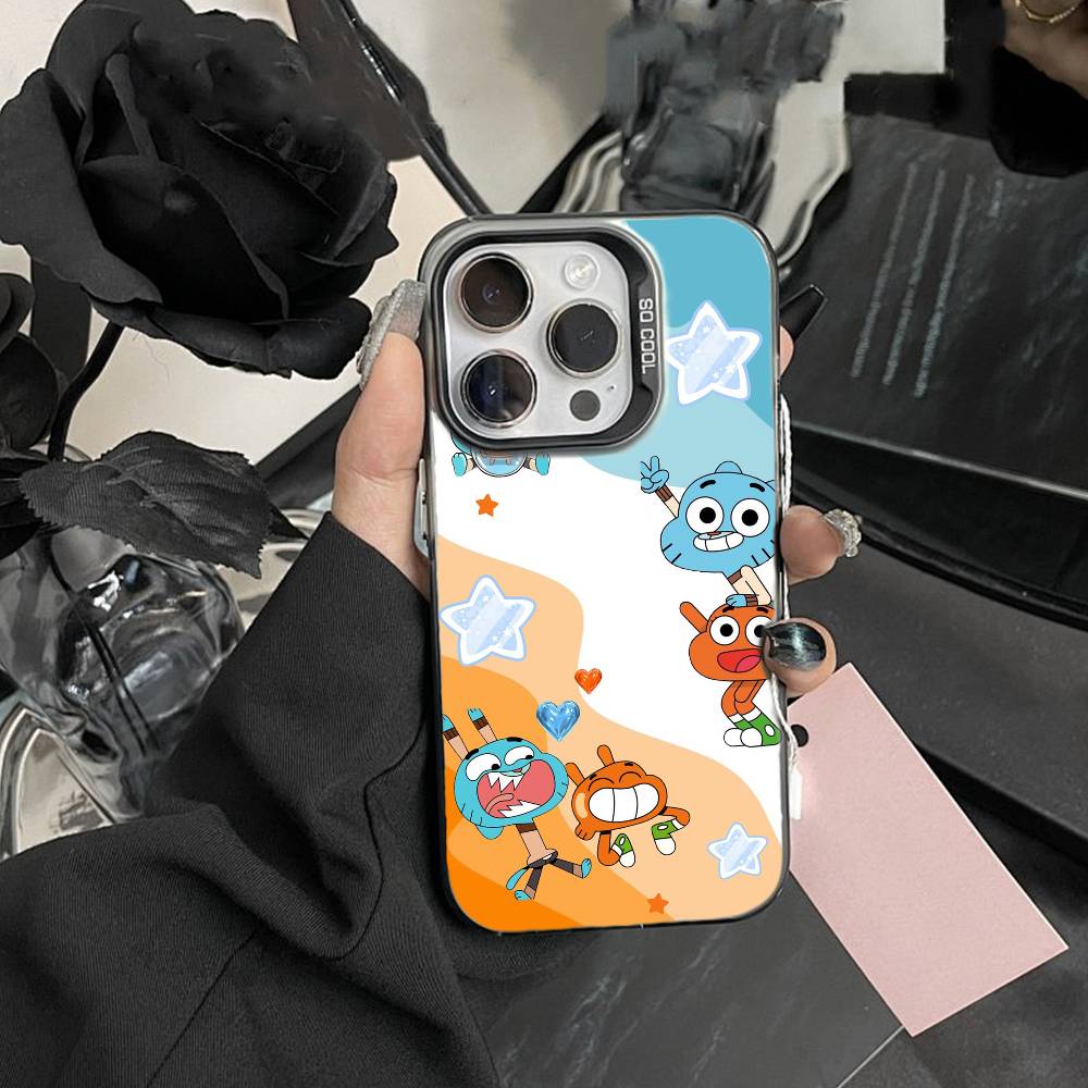 J-Gumball and Darwin Phone Case For IPhone 16 17 15 14 12 13 Pro Max Black Color Shockproof Cover