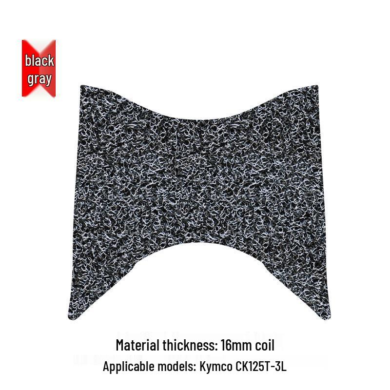 Rainproof Footrest Pad for Kymco CK125T-3L with Thickened Coil Mat