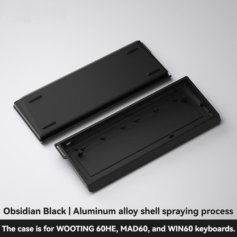 Custom for Wooting 60HE GH60 Holy60 Hollow Aluminum Keyboard Case Shell 60% Keys Layouts for Mad60he Raven61 Aula Win60 GT60