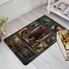 Dinosaur Collection Pattern Rug Floor Mat for Living Room or Bedroom Soft and Comfortable Carpet a Gift for Birthday and Holiday.