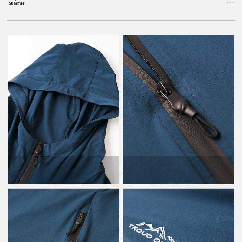 Солнцезащитная одежда мужская летняя новая повседневная куртка с капюшоном больших размеров солнцезащитная одежда мужская куртка из кожи прилив