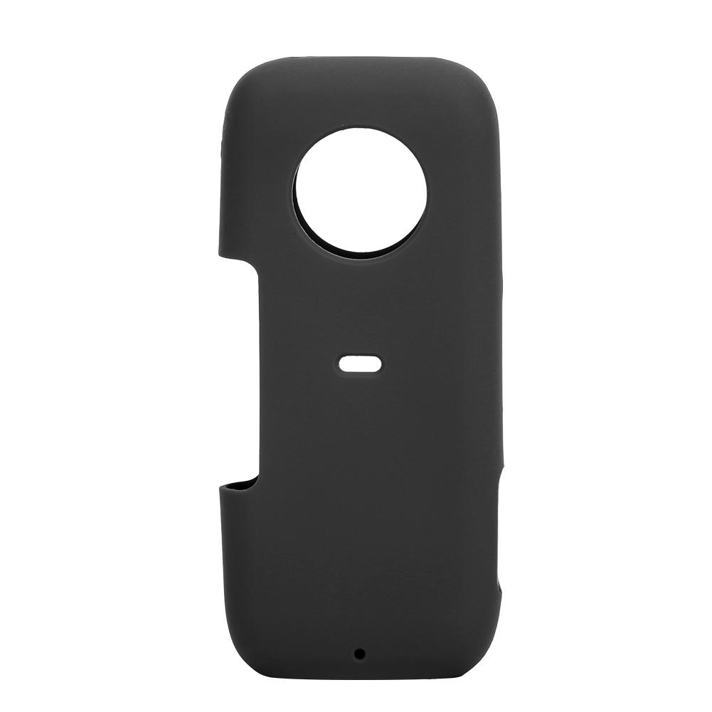 Sports Motion Camera Silicone Protective Case with Lens Cover for Insta360 One XBlack