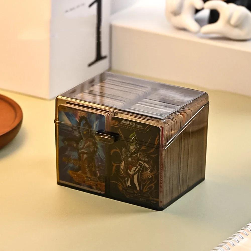 Новая коробка для хранения карт Star Card Прозрачная большая вместимость Портативная игровая карта King Card Разделяемая с крышкой Коробка для сортировки всякой всячины