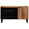 Wall Mounted TV Cabinet with Shelf Brown 80 x 33 x 46 cm Solid Mango Wood