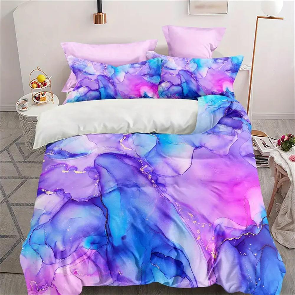 Luxury 3-Piece Duvet Cover Set - Soft Colorful Bedding Set Ensemble - Hypoallergenic Comfort For Master & Guest Bedrooms