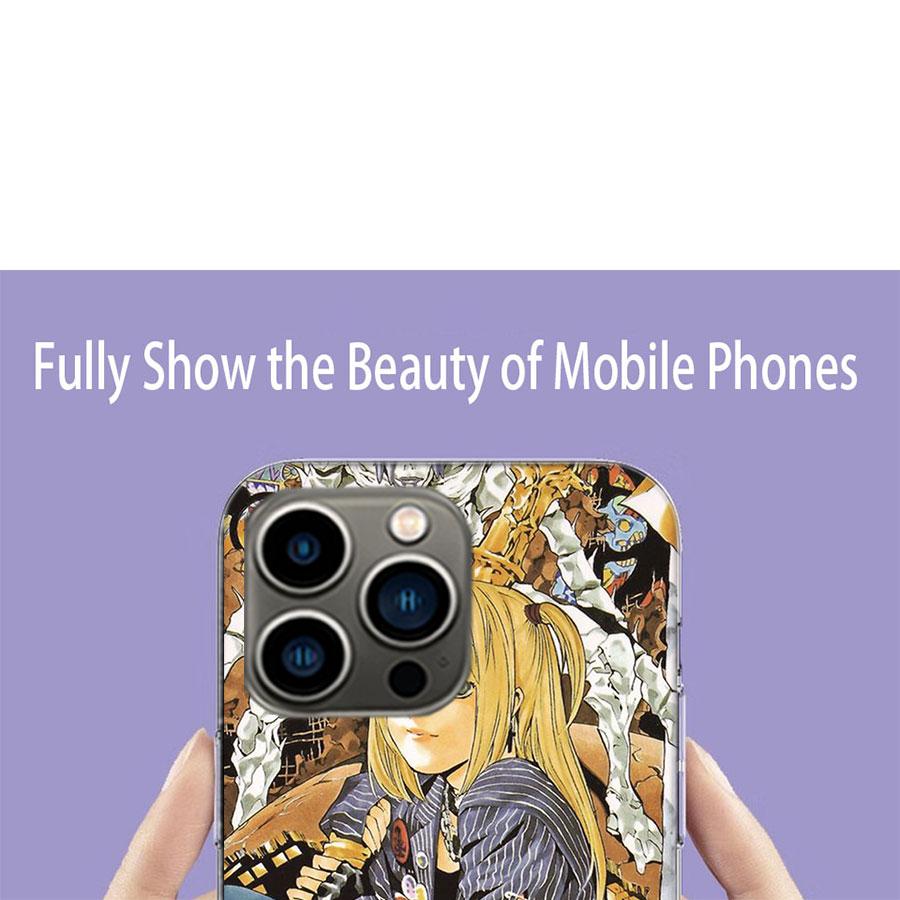 Чехол для телефона Аниме Тетрадь смерти Аманэ Миса Для Iphone 17 Air 15 Pro 14 Plus 16 Pro Max 12 13 Mini 11 16E X XS Чехол Милые Fundas