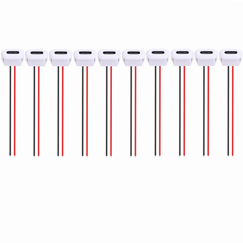 20/10/4/2pcs Type C Charger Plug Socket Connector Jack Female USB-C with Card Buckle 3A High Current Fast Charging Jack Port