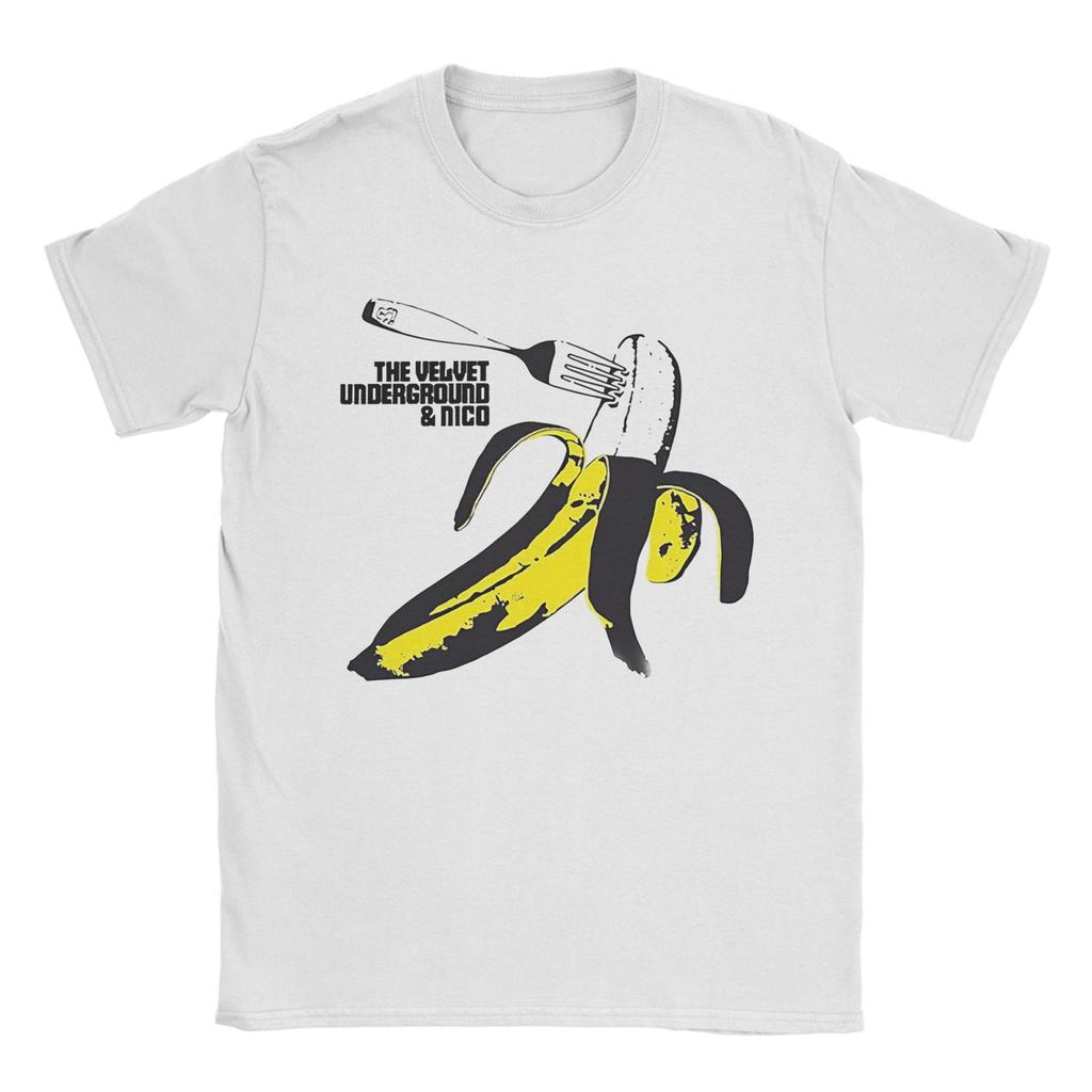 Футболка Velvet Underground Унисекс Хлопковая одежда Хип-хоп Круглый вырез Короткий рукав