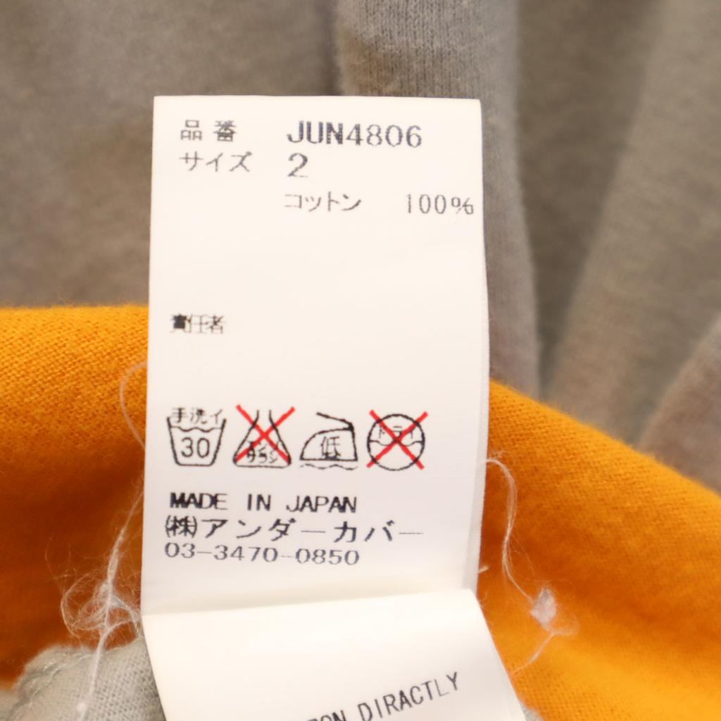 John UNDERCOVER Made in Japan Футболка с коротким рукавом 2 серых Мужская Б/у