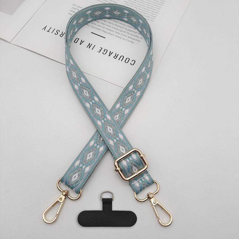 Mobile Phone Lanyards Can Be Wholesale New Ethnic Style Adjustable Neck Lanyards Mobile Phone Bags Straps Fixed Clips Anti-loss