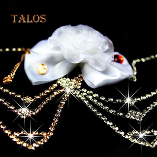 Women's Wedding Bride Love Heart Multilayer Necklace Earrings Jewelry Set Gift Accessories