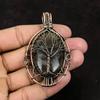 Tree Of Life Black Rutile Copper Pendant Copper Wire Wrapped Gemstone Pendant Copper Jewelry Designer Black Rutile Pendant Gift For Mother