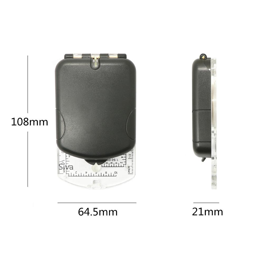 Компас для выживания в кемпинге с флуоресцентным кольцом, компас, снаряжение для выживания для пеших прогулок, кемпинга, альпинизма