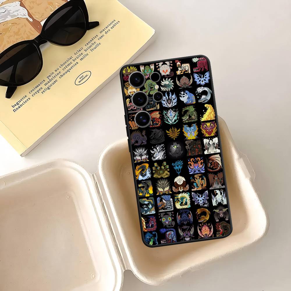Игровой Чехол M-Monster H-Hunter Для Samsung Galaxy Чехол S25 S23 S22 S21 S30 S20 S10 Ultra Plus FE Мягкое ТПУ Покрытие