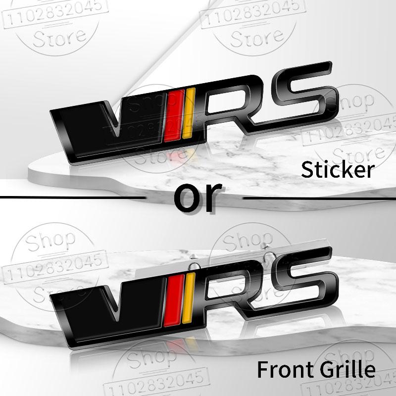 1pc Car Emblem VRS Logo Sticker For Octavia 2 3 Kamiq Kodiaq Karoq RS Superb Fabia Rapid Favorit VRS Emblem Badge Accessories