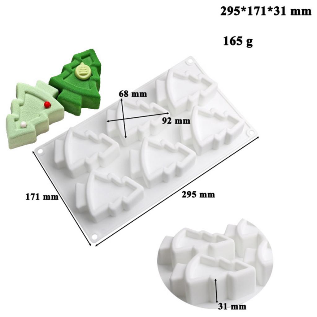 Смешанные стили Рождественская елка серия шоколад силиконовая форма Санта набор для выпечки торт печенье желе форма для вечеринки фестиваль свечи Декор