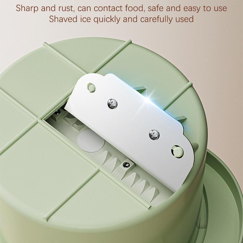 Машина для производства бритого льда, небольшая ручная дробилка льда, домашняя ручная машина для приготовления смузи, подходящая для кемпинга на открытом воздухе