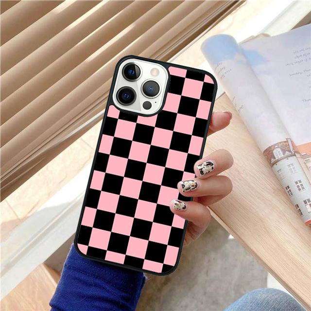 Клетка Шахматная Клетка Клетчатый Чехол для Телефона Для iPhone 17 Air 15 16 14 13 12 Pro Max 11 Pro Max Plus