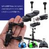 Rubonarie Aluminum Bracket for GoPro and Osmo Action, 180° and 360° Rotation, Fine Adjustment, Wrench Included (Black)