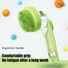 Мягкая силиконовая щетка для мытья собак с дозатором мыла, длинной ручкой, массажная щетка для шампуня для душа, для ежедневной чистки
