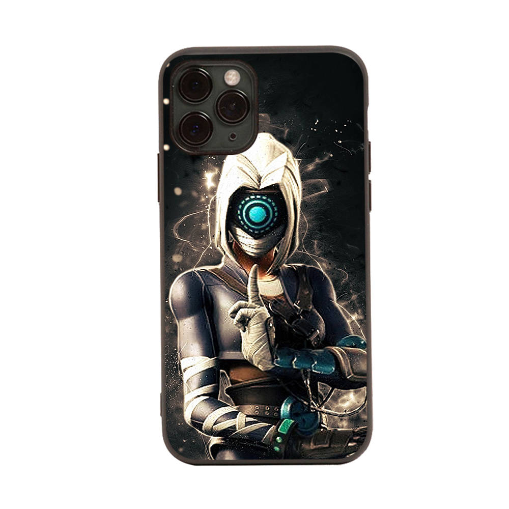 Чехол для iPhone 16 15 Plus 14 13 12 11 Pro 8 7 6S 6 SE 5S X XR XS Max Realme C30 C33 C31 9I Black Sofe Cover FI1 Fortnite