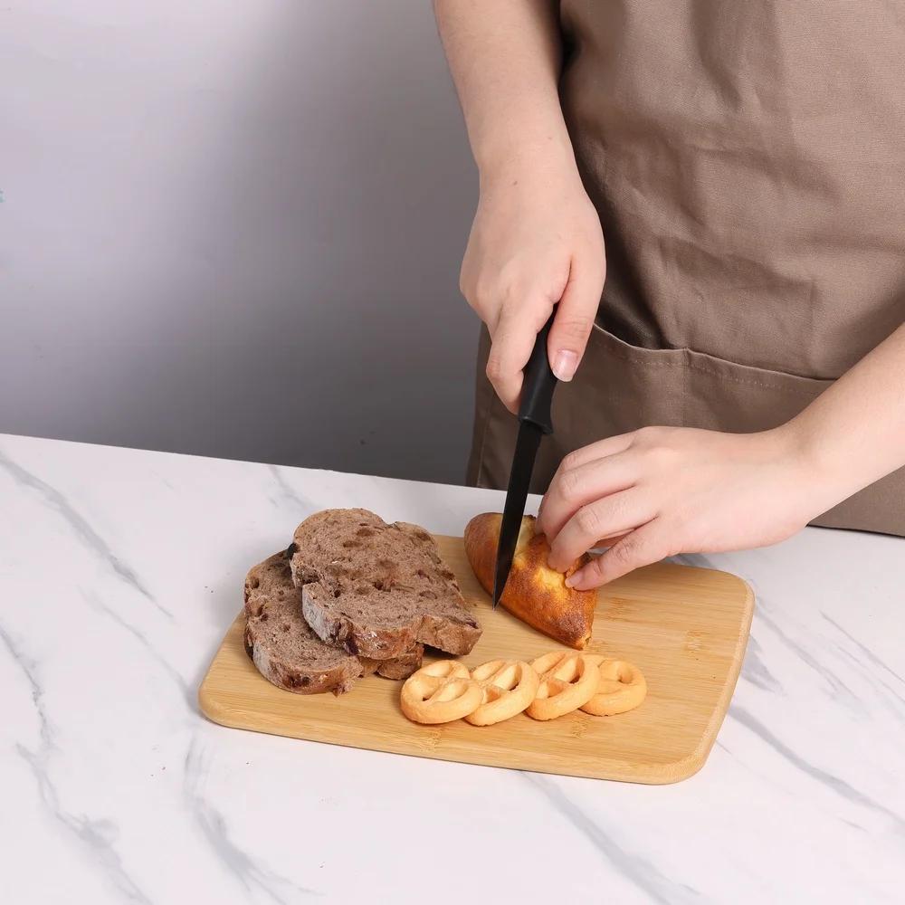 Набор из 3 бамбуковых разделочных досок Экологичный Реверсивные кухонные доски Прочные Элегантный овальный дизайн Универсальные для нарезки шинковки