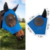 3Pcs Horse Fly Masks With Ears Face Covering For Horse Pony, Black, Gray, Blue