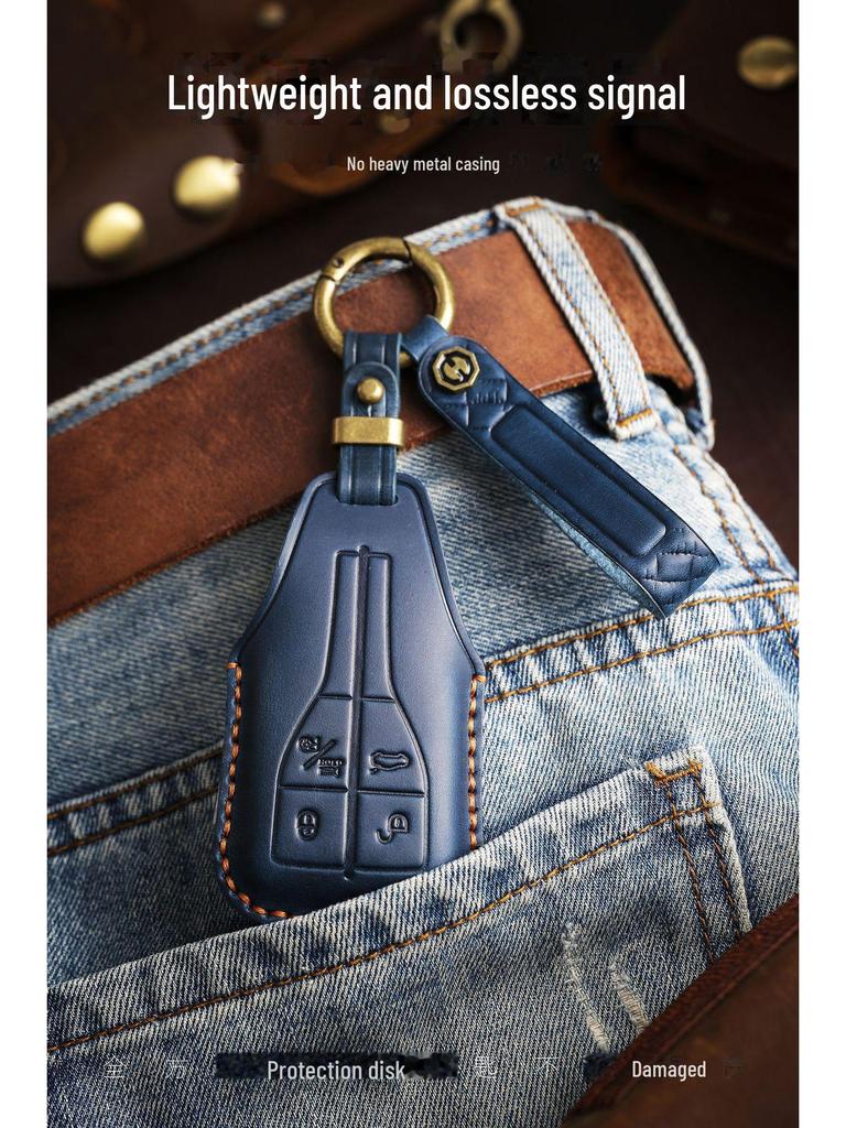 Handmade Leather Key Cover for Hongqi H5 H7 H9 HS7 HS9