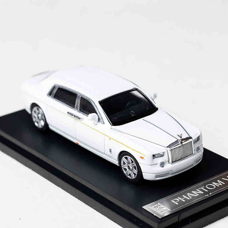 SW 1/64 Rolls Royce Phantom VII Металлическая гоночная машина Литые модели и игрушечные транспортные средства Модель автомобиля Масштабная миниатюрная модель автомобиля Для детей