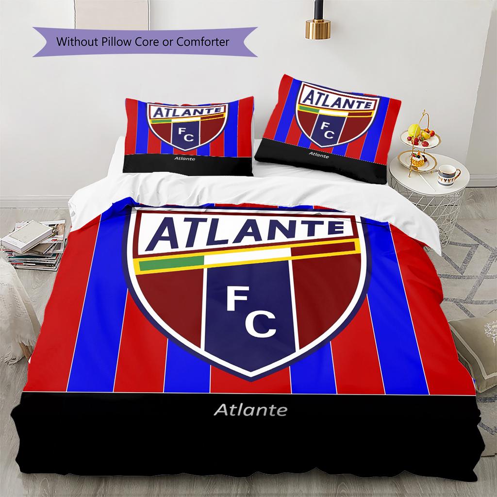 Club Atlético Atlante Pattern Bedding Quilt Set Home Decoration Gift (1 * duvet cover + 2 * pillowcase without core)