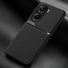 Luxury Magnetic Leather Texture Phone Case For Xiaomi Poco X7 Pro 5G TPU Soft Frame Protect Fundas On Poko Little X7Pro X 7 Pro