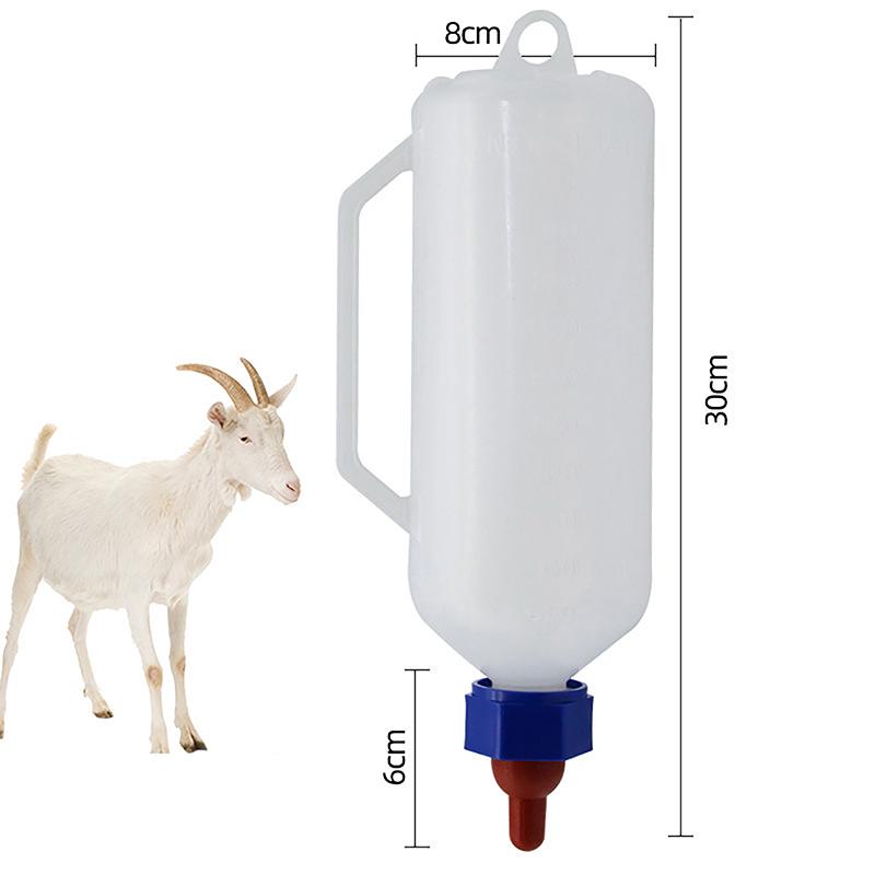 Бутылка для доения крупного рогатого скота емкостью 1000 мл, пластиковая поилка для поросят, овец, коз, ветеринарное оборудование, 1 шт.