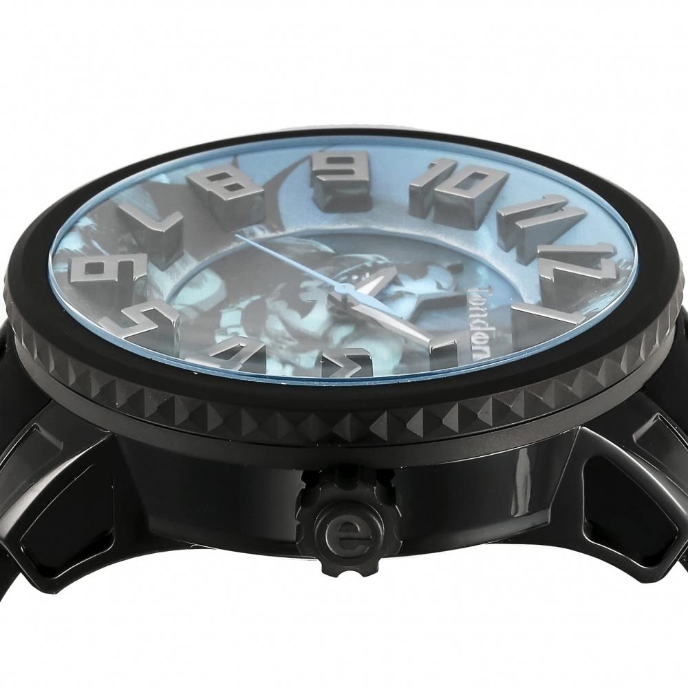 [Tendence] Watch DC BATMAN Collection Gulliver Batman Collaboration Blue Dial Nylon Mineral Glass Quartz 51MM Watch TY430404 Men's Black