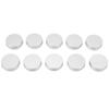 10pcs Aluminum Tins  Round Shaped Screw Thread Lids Candles Clay Storage Jars Containers