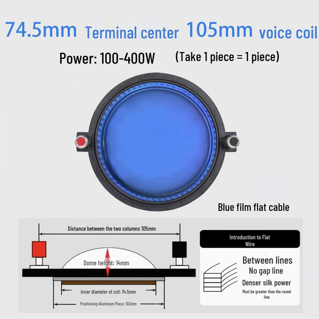 Ремонтные детали для диафрагмы высокочастотного динамика: 25-75 Жила Круглая Плоская Проволока