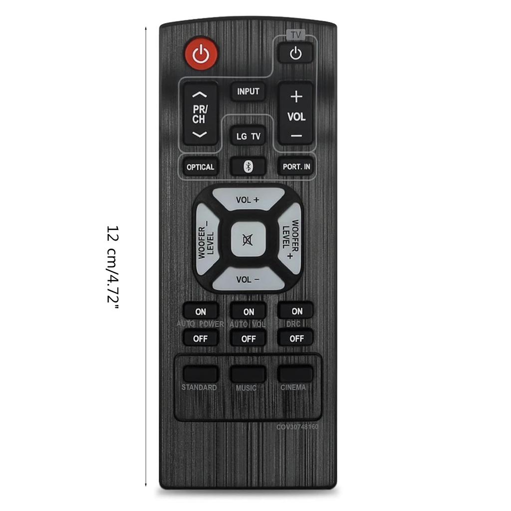 Remote Control for LG Soundbar, Soundbar Controller Replacement Remote Control COV30748164 COV30748128 NB2540 NB2540A