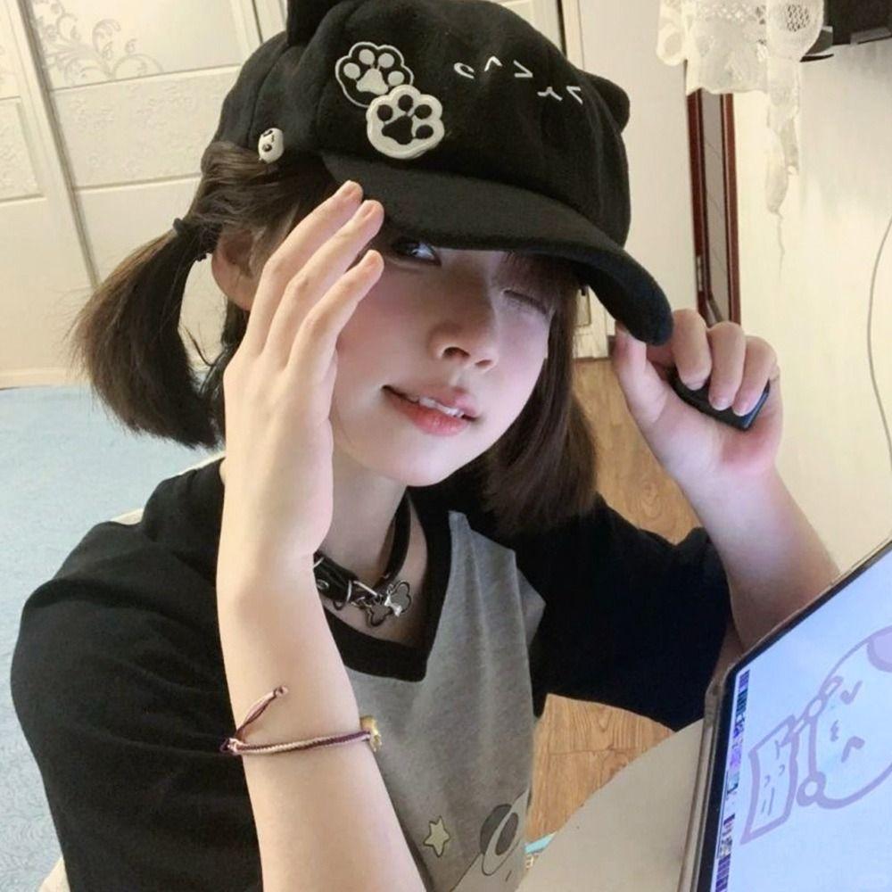Cute Berets Caps Y2k Baseball Cap Fashion Newsboy Hats  for  Women  Girls