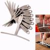 9 шт. Нержавеющая сталь Подструнный радиусный шаблон для настройки гитары, баса, инструмент лютье